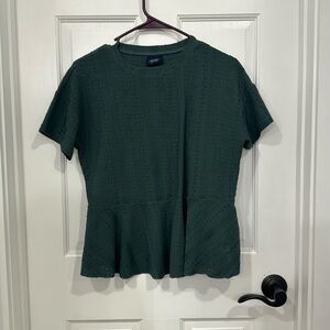EUC Teal peplum short sleeve top from The Buckle, brand daytrip size XS